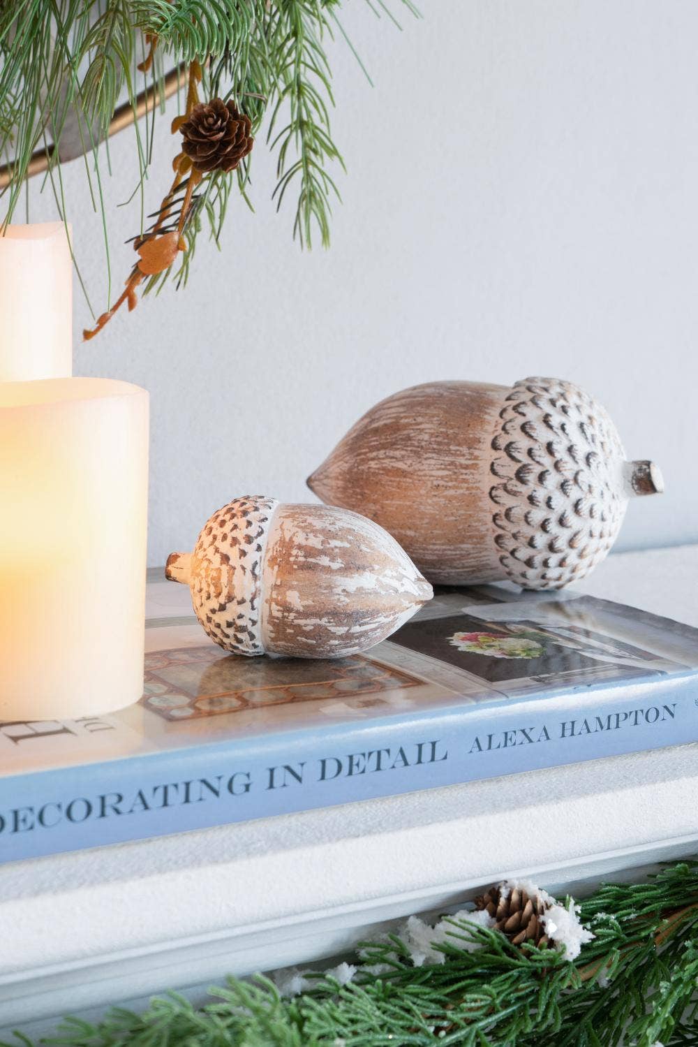 A&B Home Group Inc. - Venta al por mayor Adornos - Piña de pino D3.5x6" (Mediana) - Marrón4