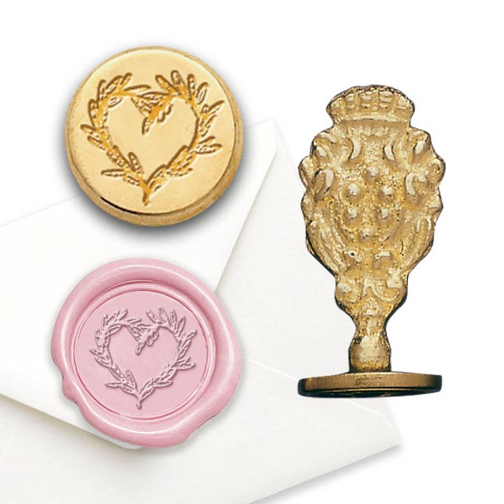 Freund Mayer & Co. - Wholesale Rubber/Decorative Stamp - Florentine Brass Wax Seal Stampers-over 50 popular symbols