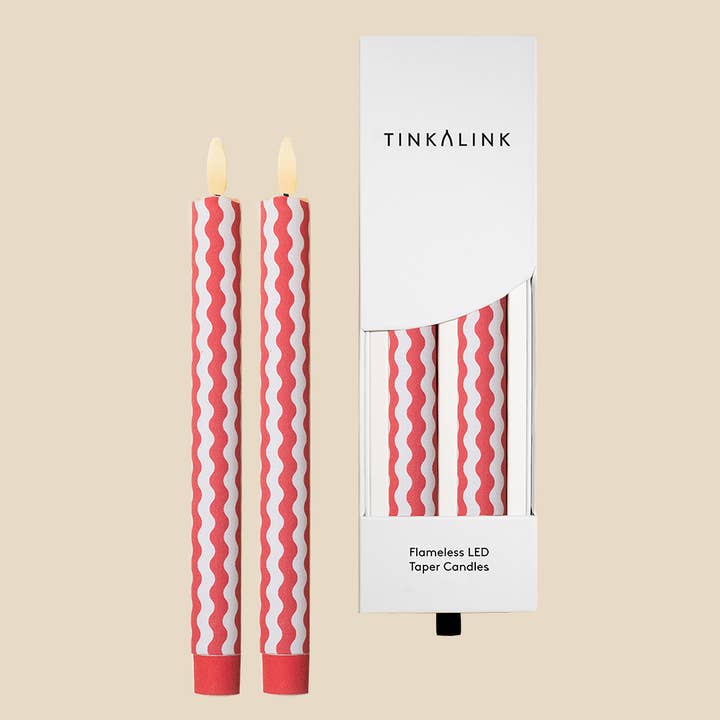 TINKALINK – wholesale Flameless candle – Lip Line Rick Rack Flameless LED Wax Candles 1