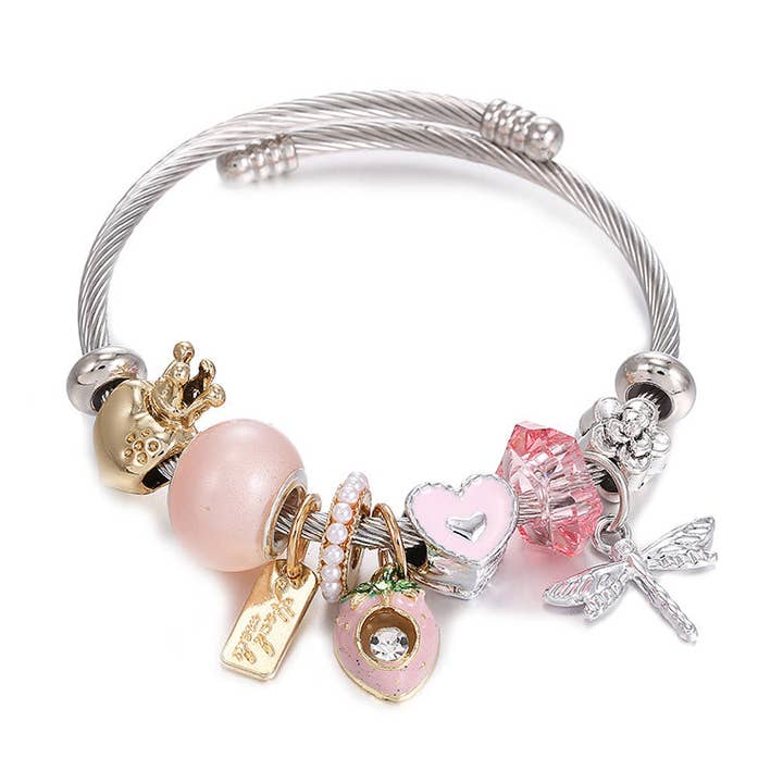 Bracciale Incastonato in Acciaio Inossidabile per la vendita all'ingrosso da parte di Gooddiy