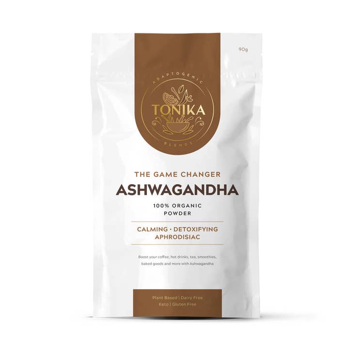 Tonika - Wholesale Protein/superfood powder - Organic Ashwagandha Powder Refill Pouch - The Game Changer0