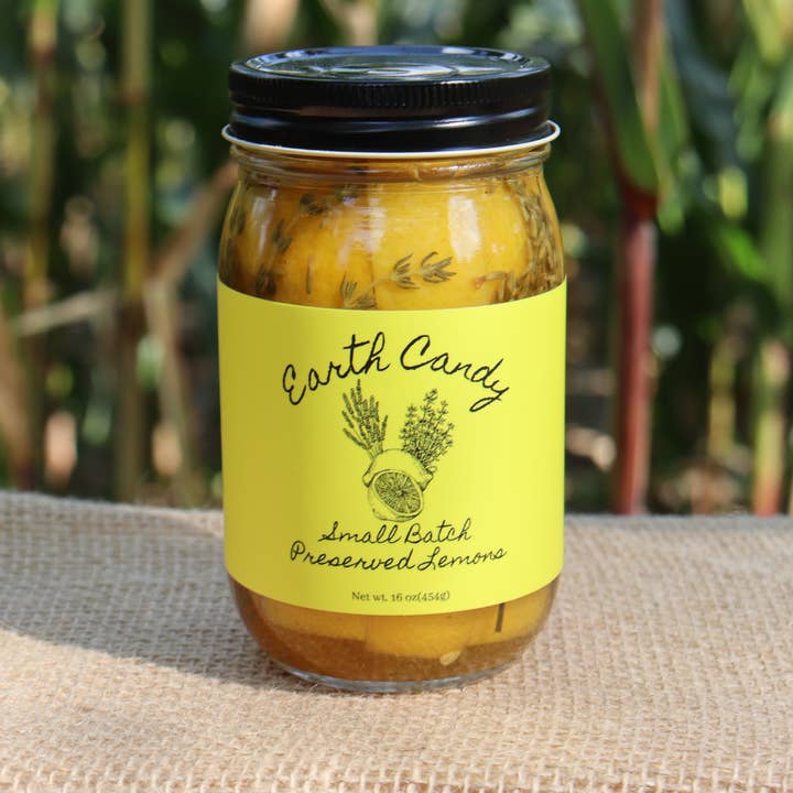 Small Batch Preserved Lemons for wholesale by Earth Candy