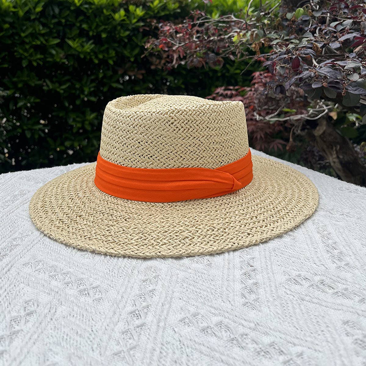 ACCITY - Wholesale Straw Hat - Women's - BEACH VACATION SUN FEDORA STRAW HATS FOR WOMEN_CWAH11518