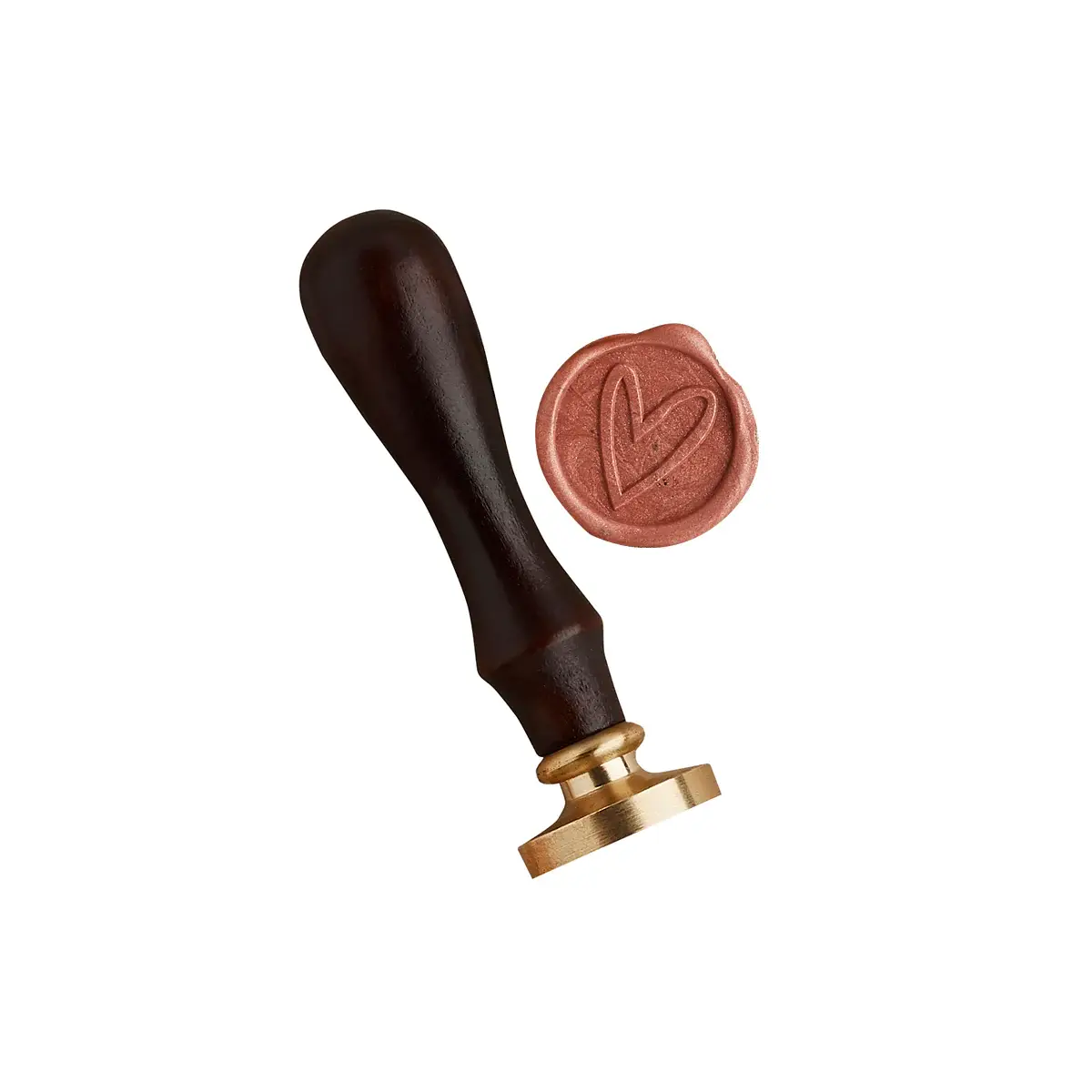 Hootyballoo by Club Green – wholesale Rubber/decorative stamp – Heart Seal Wax Stamp1