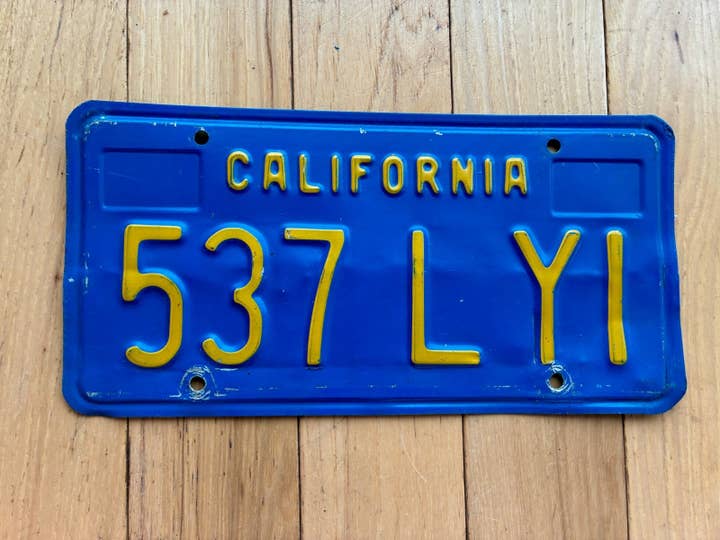 1970 Basis-Kennzeichen von Kalifornien für den Großhandel von RusticPlates
