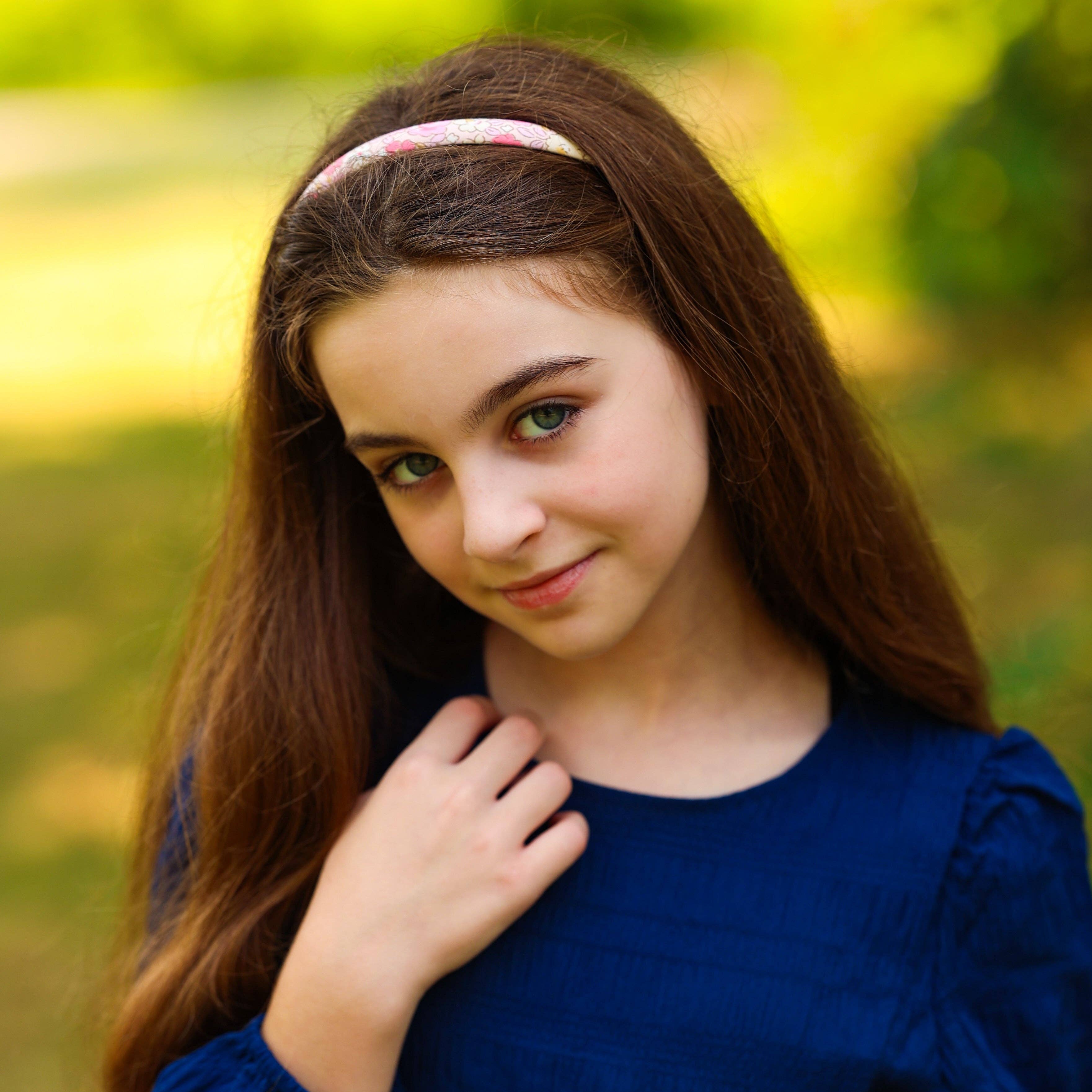 Frog Sac - Vente Serre-tête – enfant - Bandeau fin à fleurs - Accessoires pour cheveux antidérapants pour enfants13