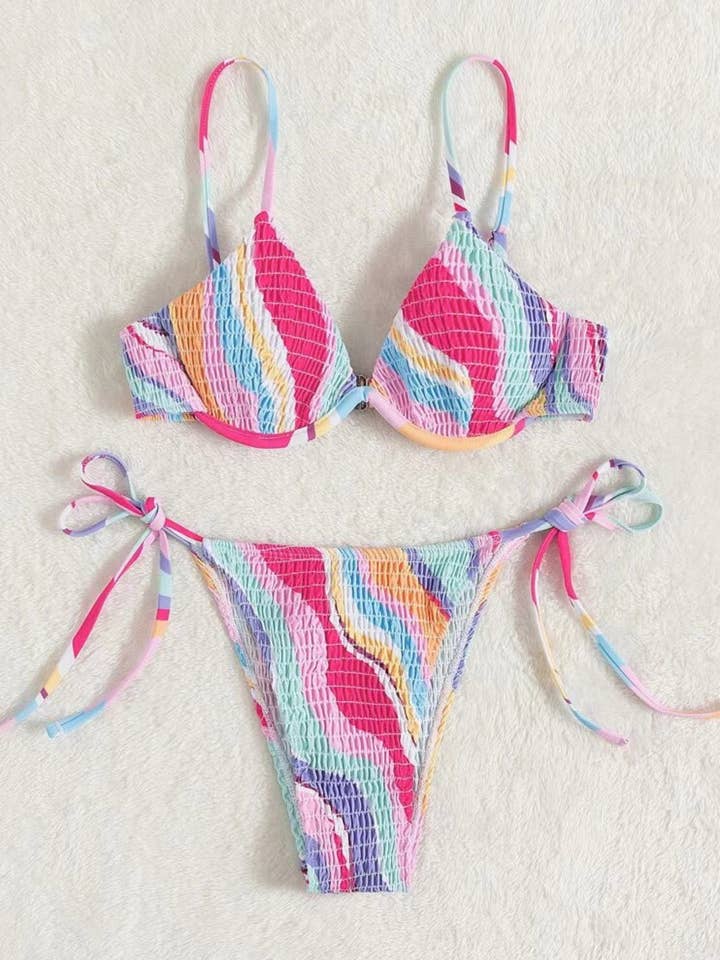 Conjunto de bañador de dos piezas para venta al por mayor de Miss Sparkling