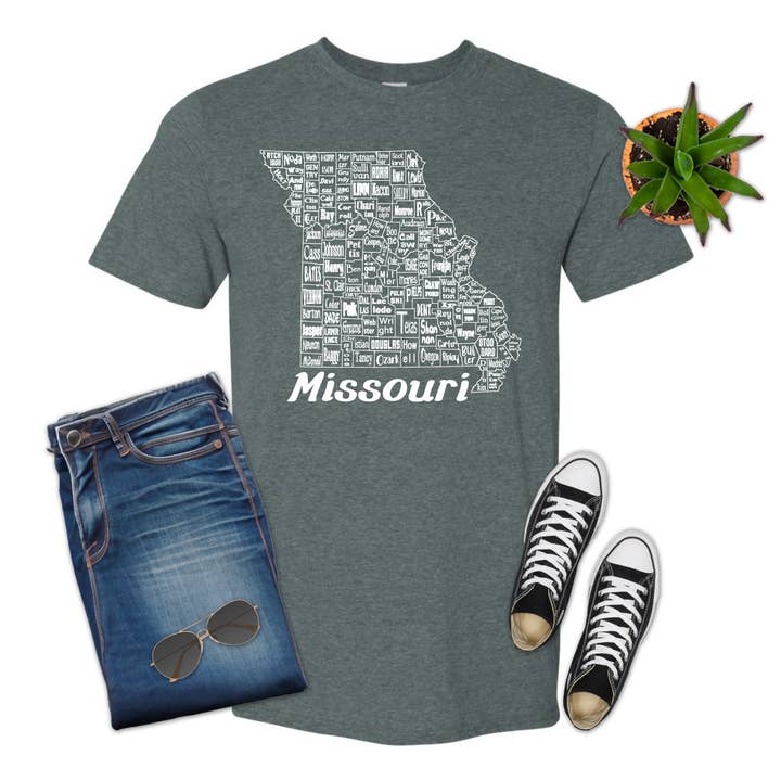 Missouri State County kortskjorte, T-shirt for engroshandel hos 316 Legacy LLC
