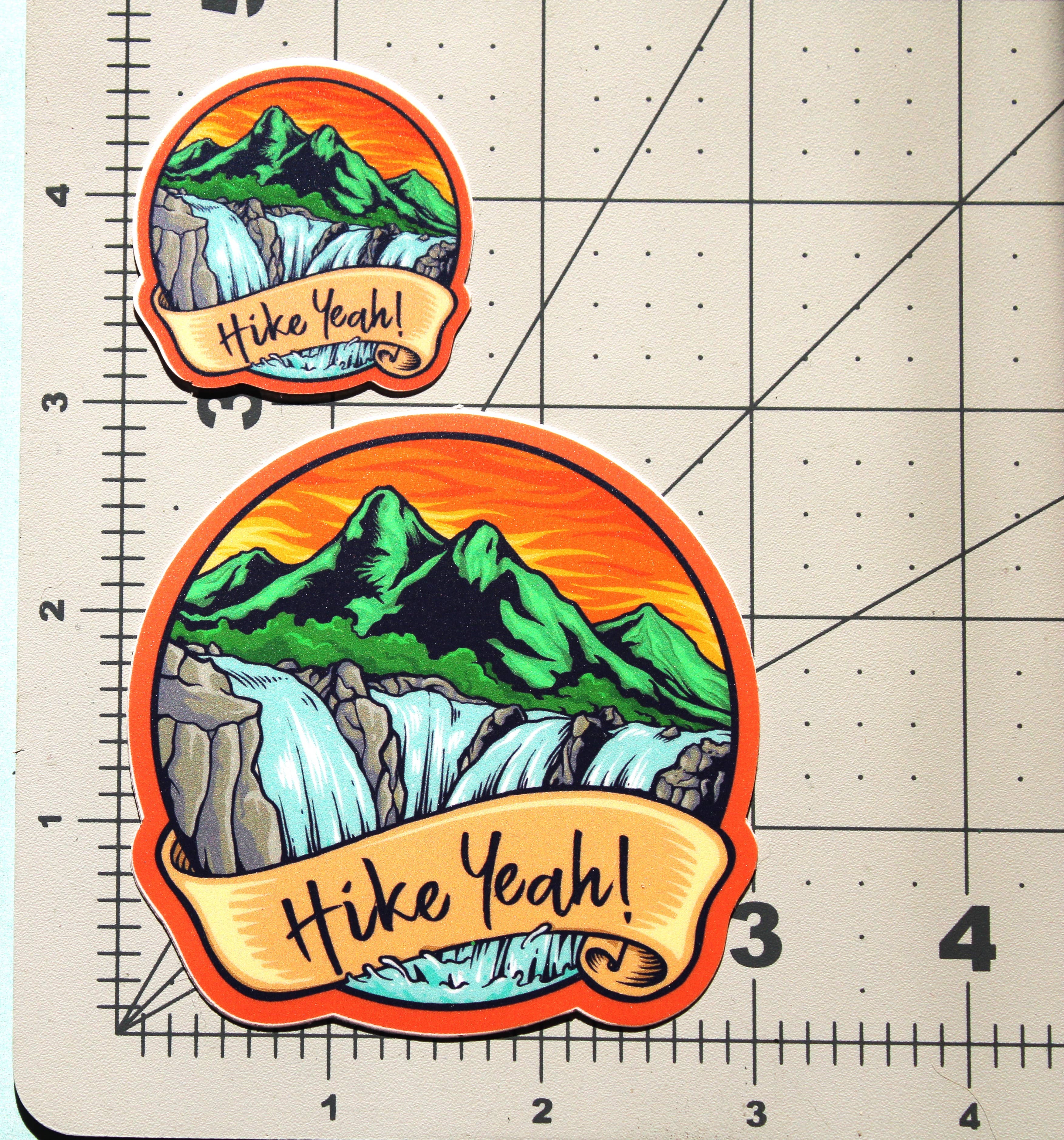 National Parks and Beyond - Wholesale Sticker - Hike Yeah! Round Diecut Vinyl Sticker3