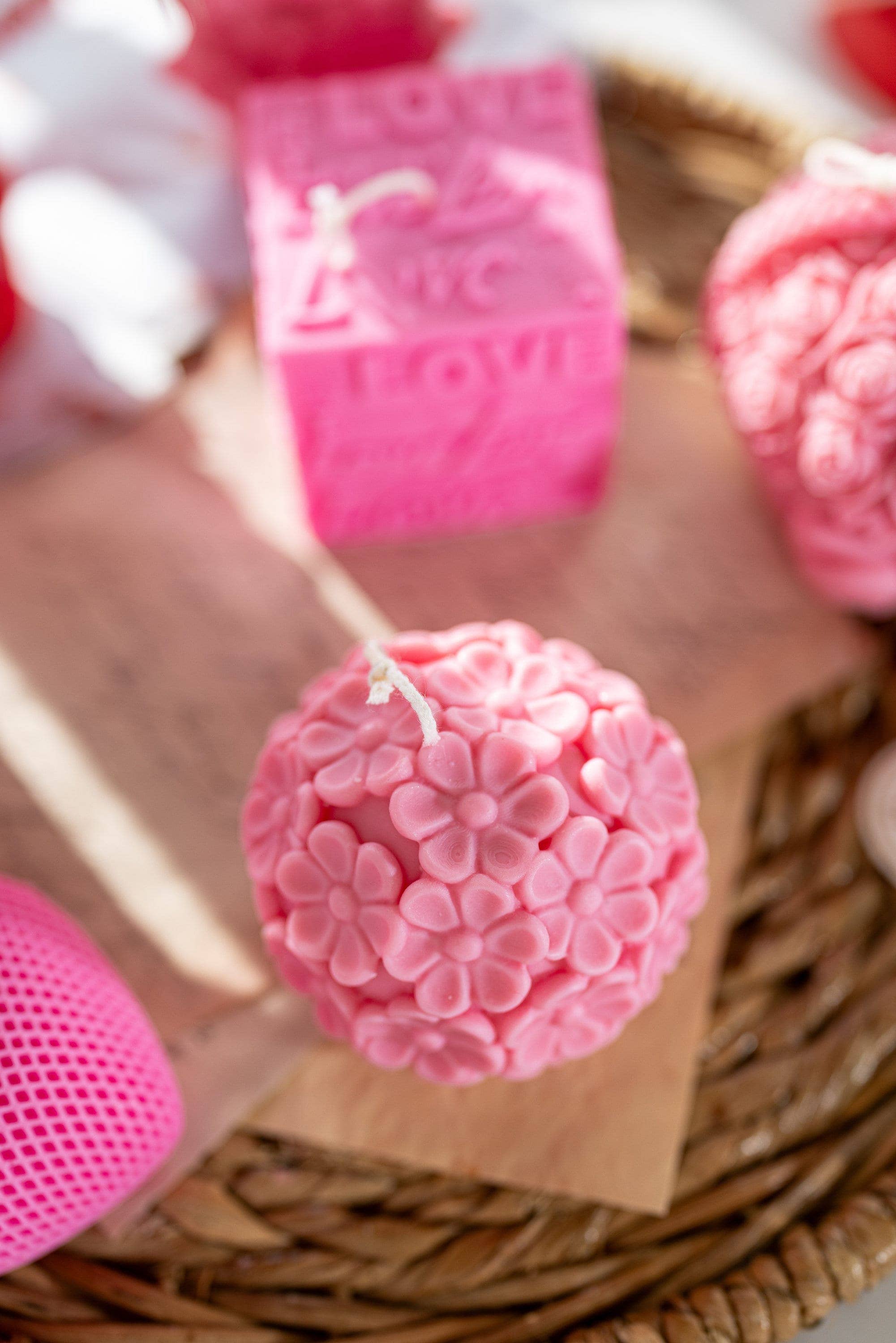 MySunshineCandless - Vente Bougies originales - Bougie en forme de bol à fleurs, bougie en forme de fleur, bougie d'amour, épingle5