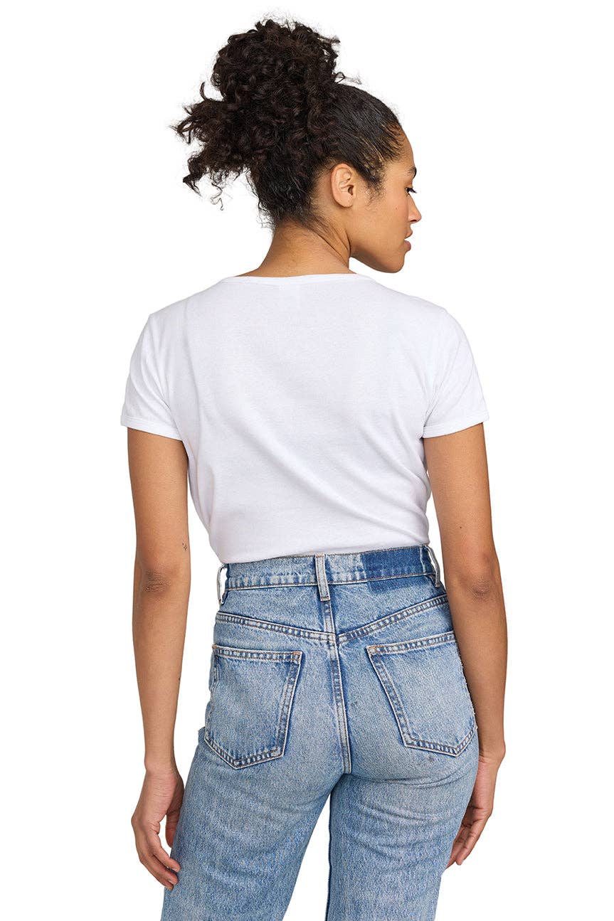 US Blanks - Wholesale T-Shirt - Women's - Baby Rib Tee - 100% Organic Cotton 1x1 rib, 5.7 oz17