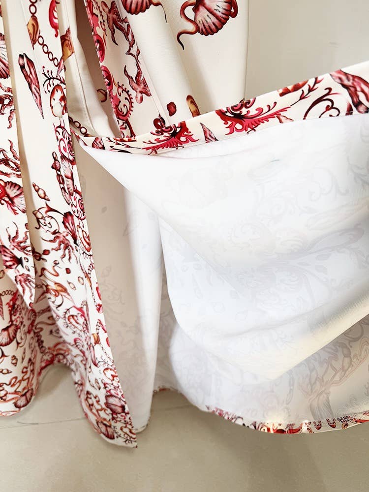 Multicolorido DR473 Vestido Comprido com Estampa Floral e Gola de Camisa para Primavera/Verão para venda a revendedores na Faire6