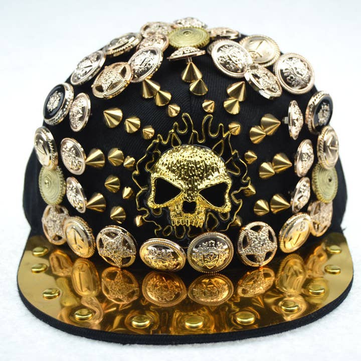 Red Skull Coins Hiphop Cap C0275 for wholesale on Faire5