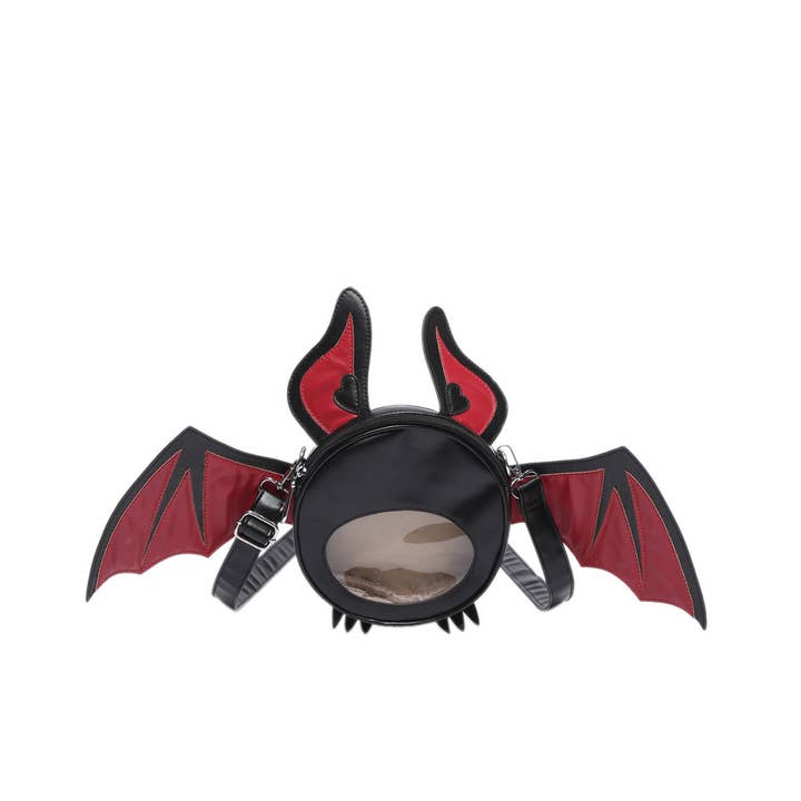 MKS America - Wholesale Crossbody Bag - Women's - Funny Halloween Devil Bat Crossbody Bag4