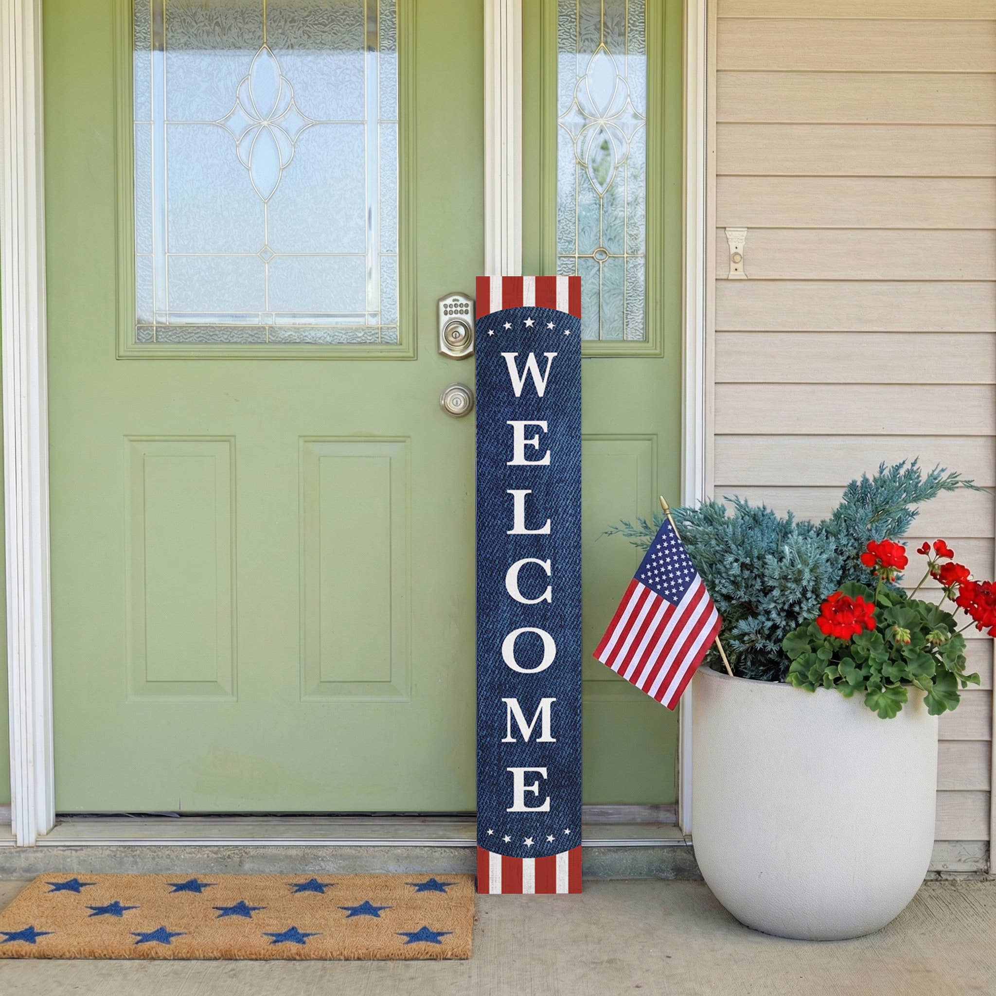 Sincere Surroundings - Wholesale Bord/bordje - Welcome Stripes Denim - Verandaplanken5