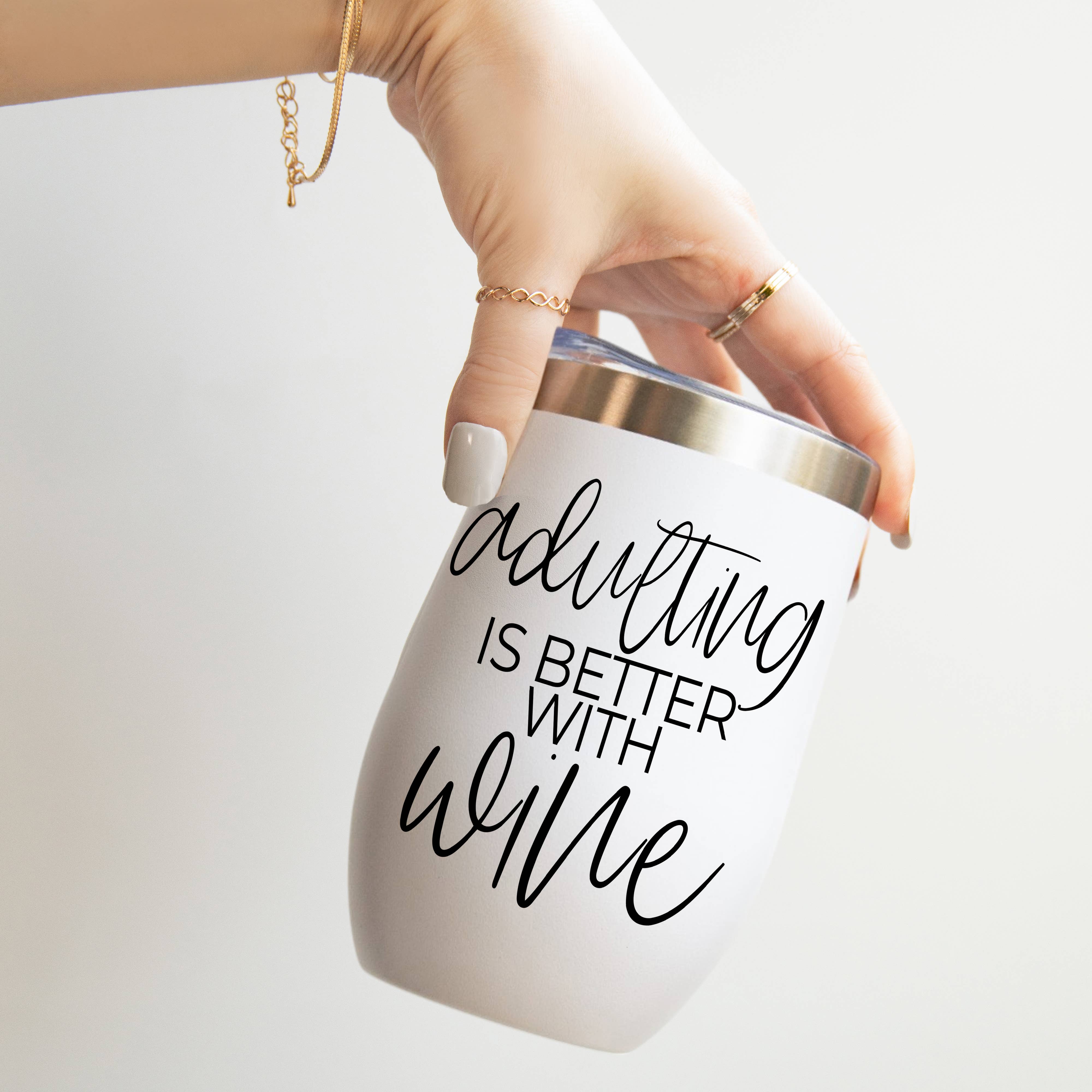 Gia Roma – copos e garrafas térmicas por atacado – Copo de Vinho com Tampa por grosso, Copos de Aço Inox 12oz1