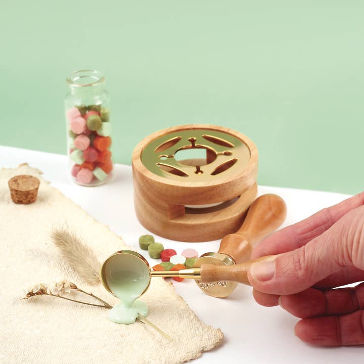 Graine Créative – wholesale Återförsäljarskyltning – Kit för blomformad sigill och förseglingsvax9