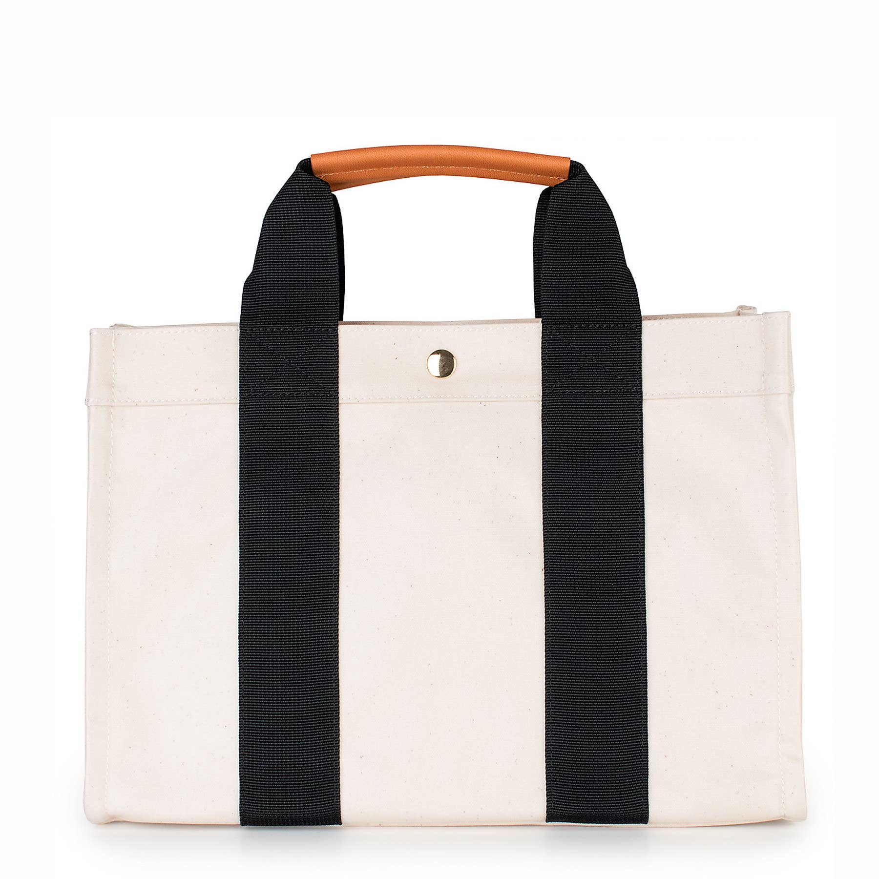 Boulevard - Vente Tote bag – femme - Sac cabas en toile « Kylie » Panda avec accents en cuir0