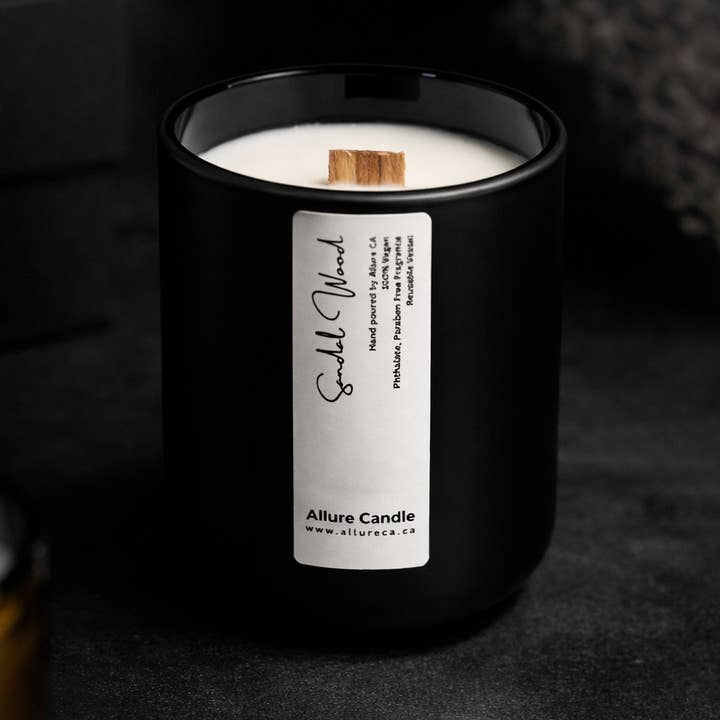 Allure CA - Wholesale Jar/Filled Candle - Personalized Soy Jar Candle | 8 oz Vegan Wax7