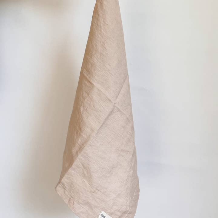 Mama and Tochter - Wholesale Tea Towel - Pure French Linen Tea Towel - Light Clay1