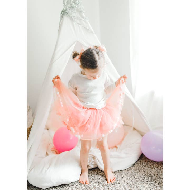 Tutu Joli LLC - Wholesale Tutu – Child - Tutu Skirt | Pom Pom Tutu & Bow Hair Tie 2PC Set |All Colors21