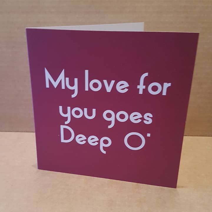 Carte O profonde pour la vente par Streetgreets