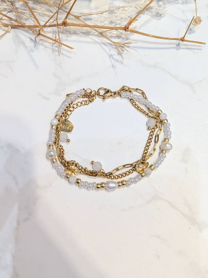 Bracelets Aura Perlée pour la vente par LOLO & YAYA