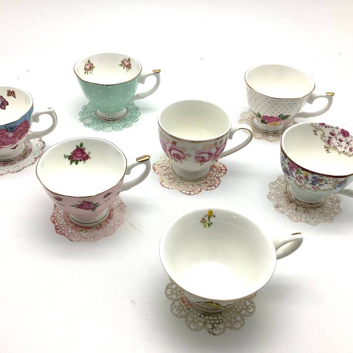 All Little Cute Things - Wholesale Disposable Coasters - Tea Party Coasters Dollies Vintage French Paper Lace