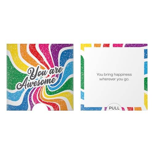 Dessie - Wholesale Encouragement card - Dessie® 40 Motivational Cards with “You Are Awesome” Inspirational Messages, 2.5” x 2.5”4