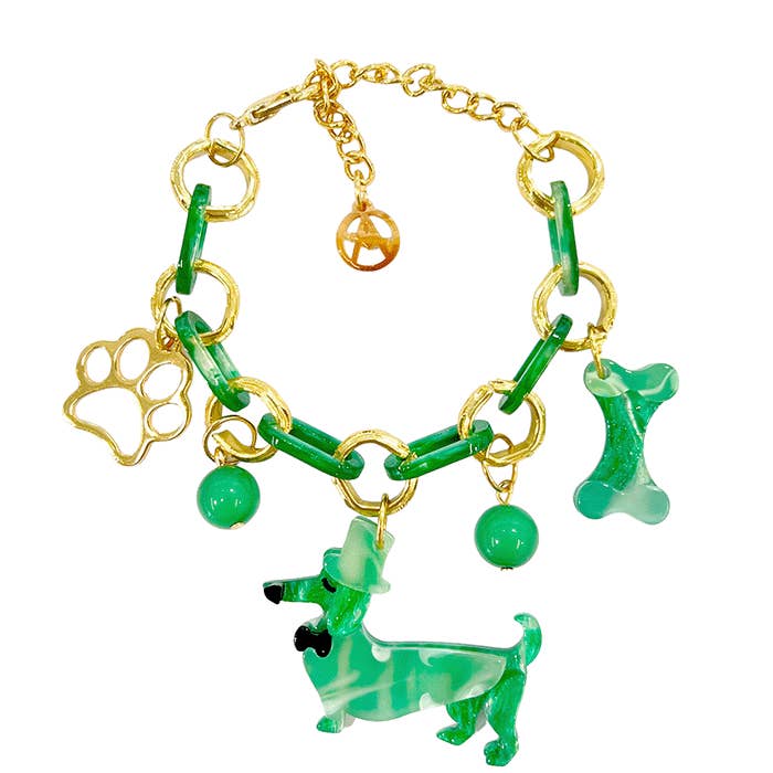 AMORINO SRL - Wholesale Charm/Dangle Bracelet - RESIN BRACELET WITH DOG CHARMS - FT2260D3064