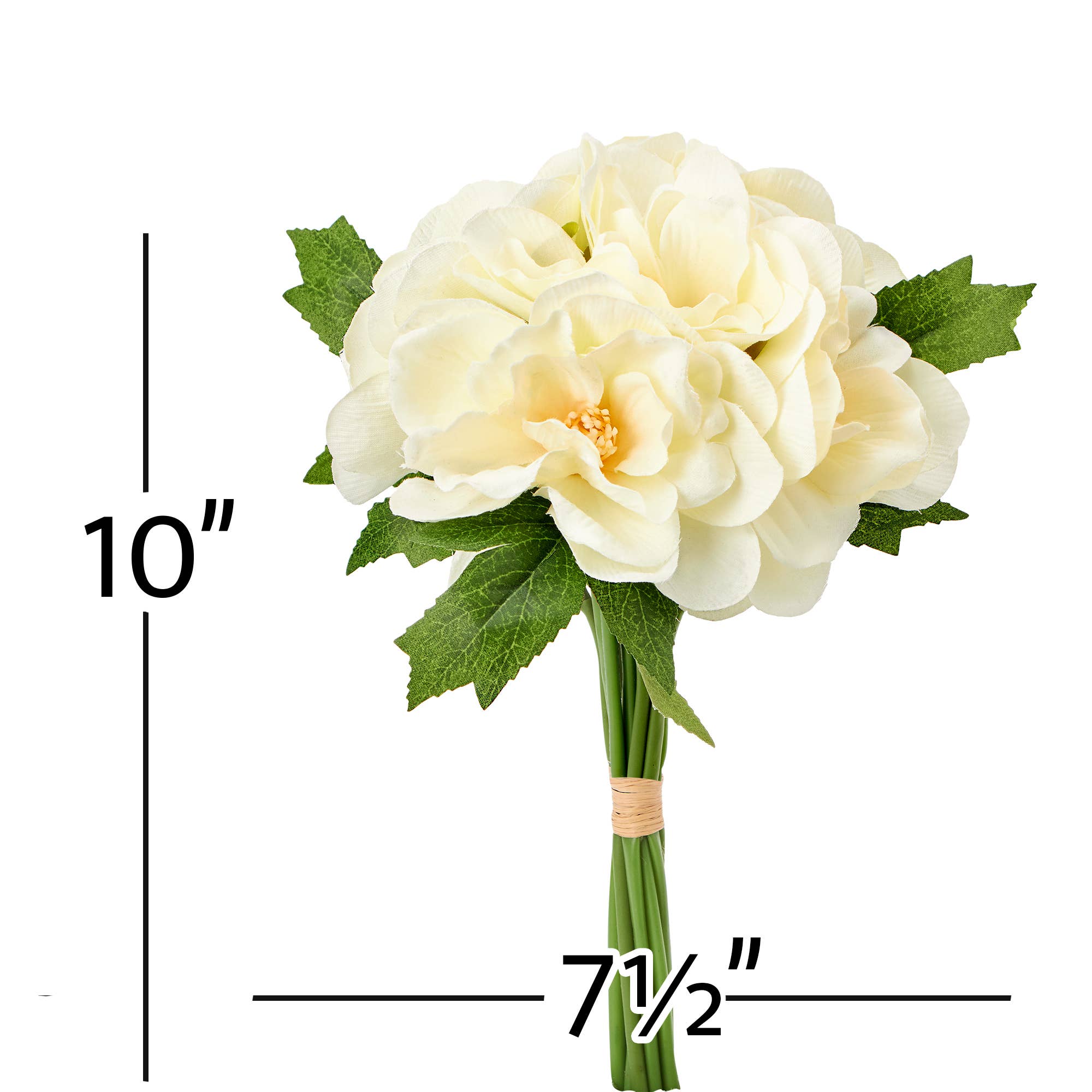 Faux Gardenia Bouquet - Ivory for wholesale on Faire1