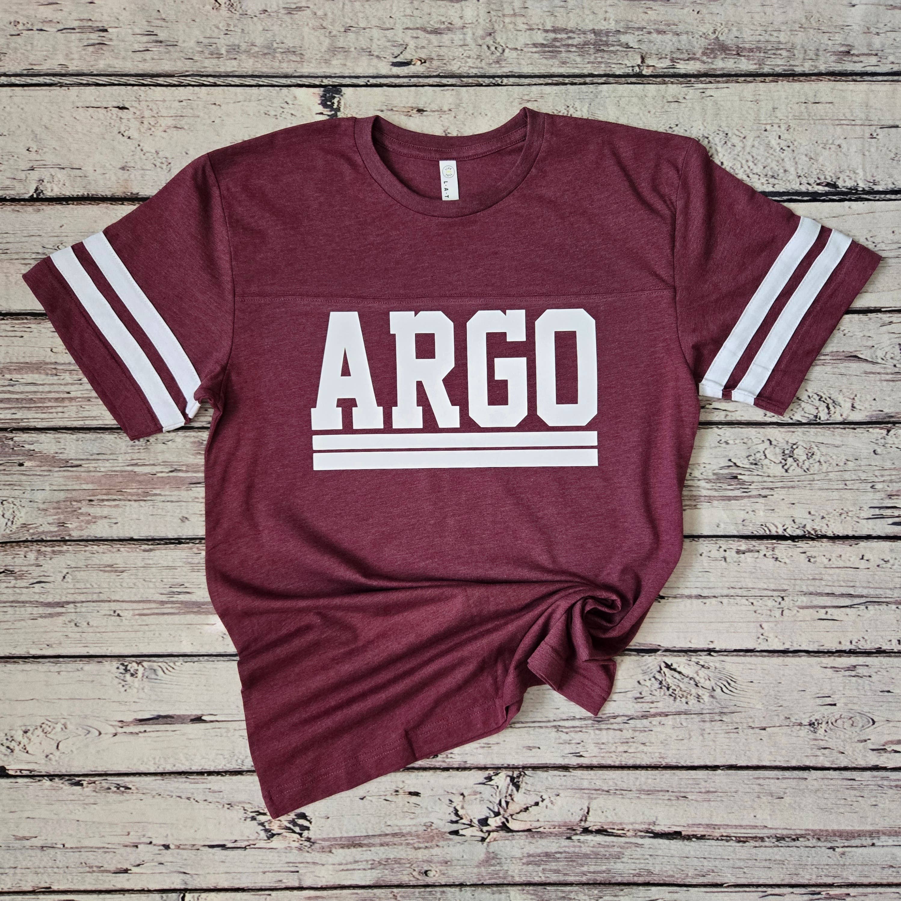 Shirts & Giggles – T-shirt estampada - Unissexo por atacado – Camisolas Personalizadas com Manga de Sino e Espírito Escolar1