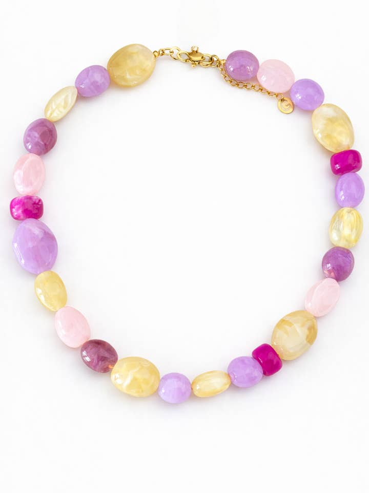 Halsband i färgad harts för wholesale av Dettagli di Moda