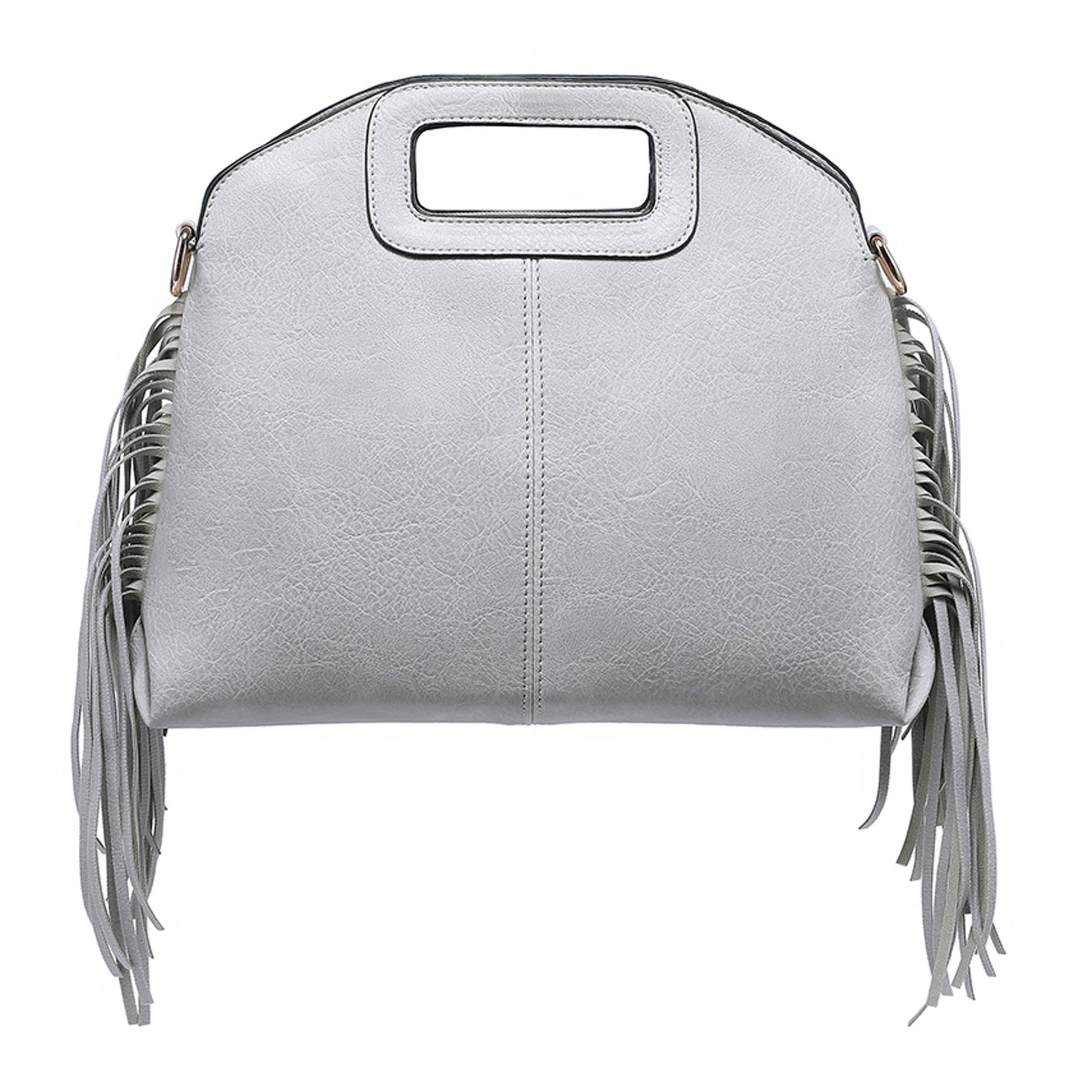 Ellas Trading – wholesale Crossbody bag – Women's – Trendy Crossbody Shoulder Bag Cutout Handle Fringe Tassel3