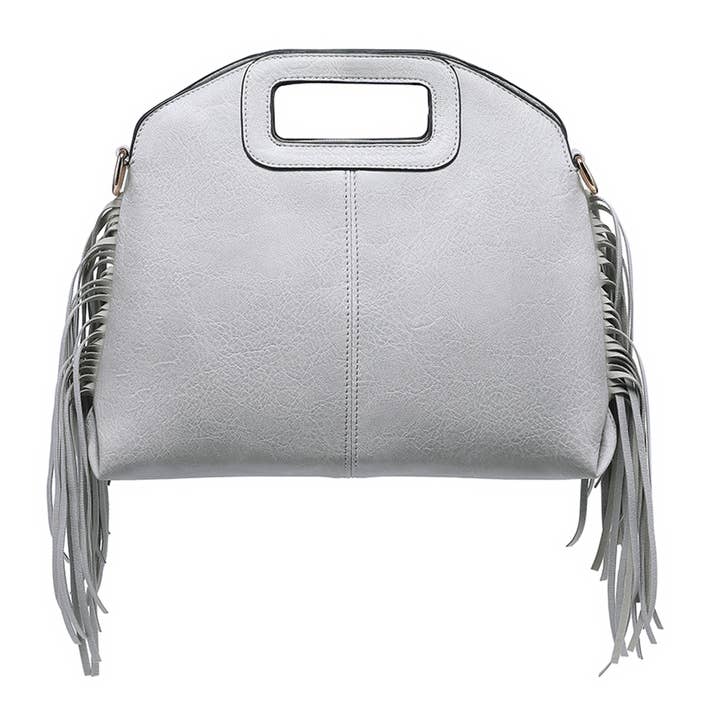 Ellas Trading – wholesale Crossbody bag – Women's – Trendy Crossbody Shoulder Bag Cutout Handle Fringe Tassel3