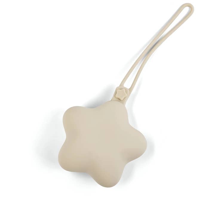 Loo.Up Italy - Wholesale Pacifier Clip - Baby - Stella Silicone Pacifier Holder - Beige -