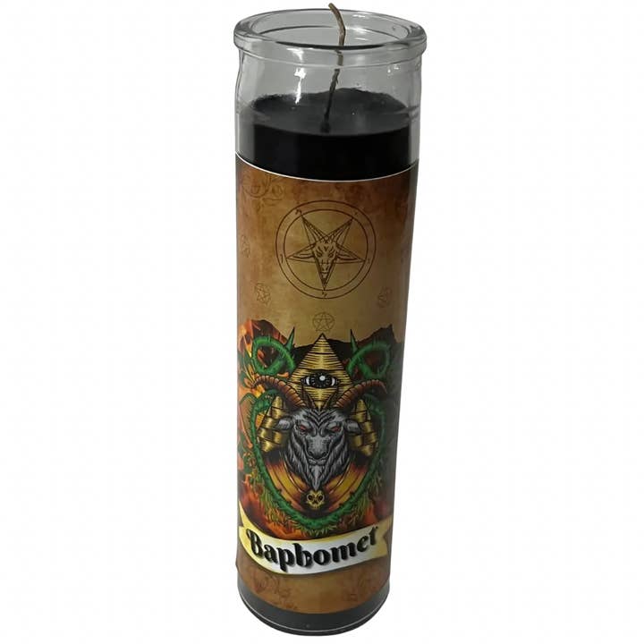 Baphomet 8” Jar Candle for wholesale by Astral Auras