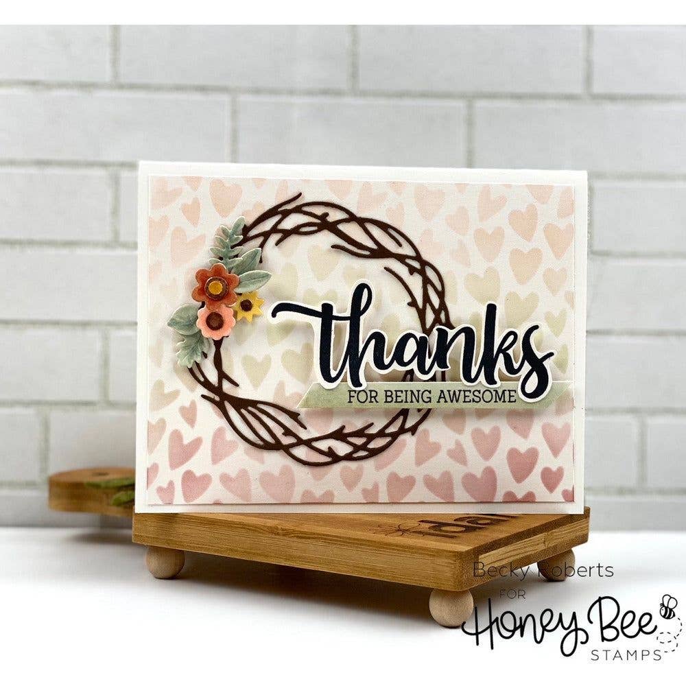 Honey Bee Stamps – Engroshandel DIY-hobbysæt – Grapevine Krans - Honey Cuts - Uafhængige Dies1