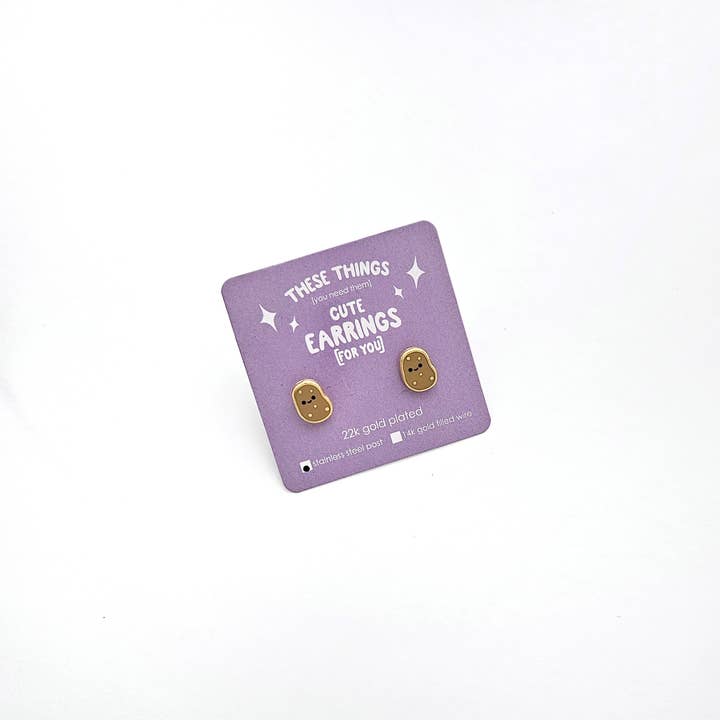 These Things - Wholesale Stud/Post Earrings - Lil Potato earrings2