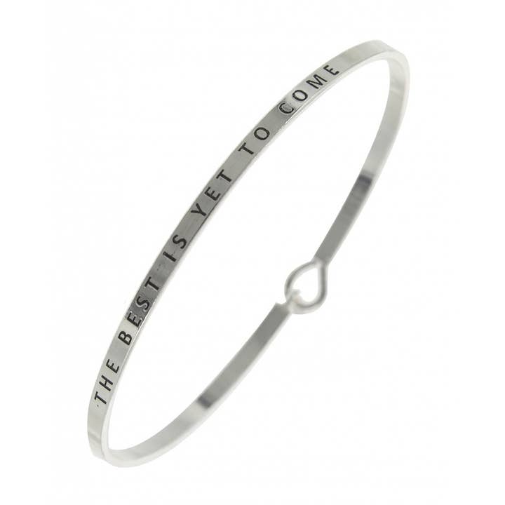 FR4412 THE BEST IS YET TO COME_3mm Message Bangle for wholesale by 0011 PREMIERE