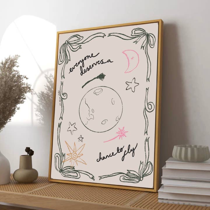 Everyone Deserves A Chance To Fly Art Print for wholesale by RM Decor Studio