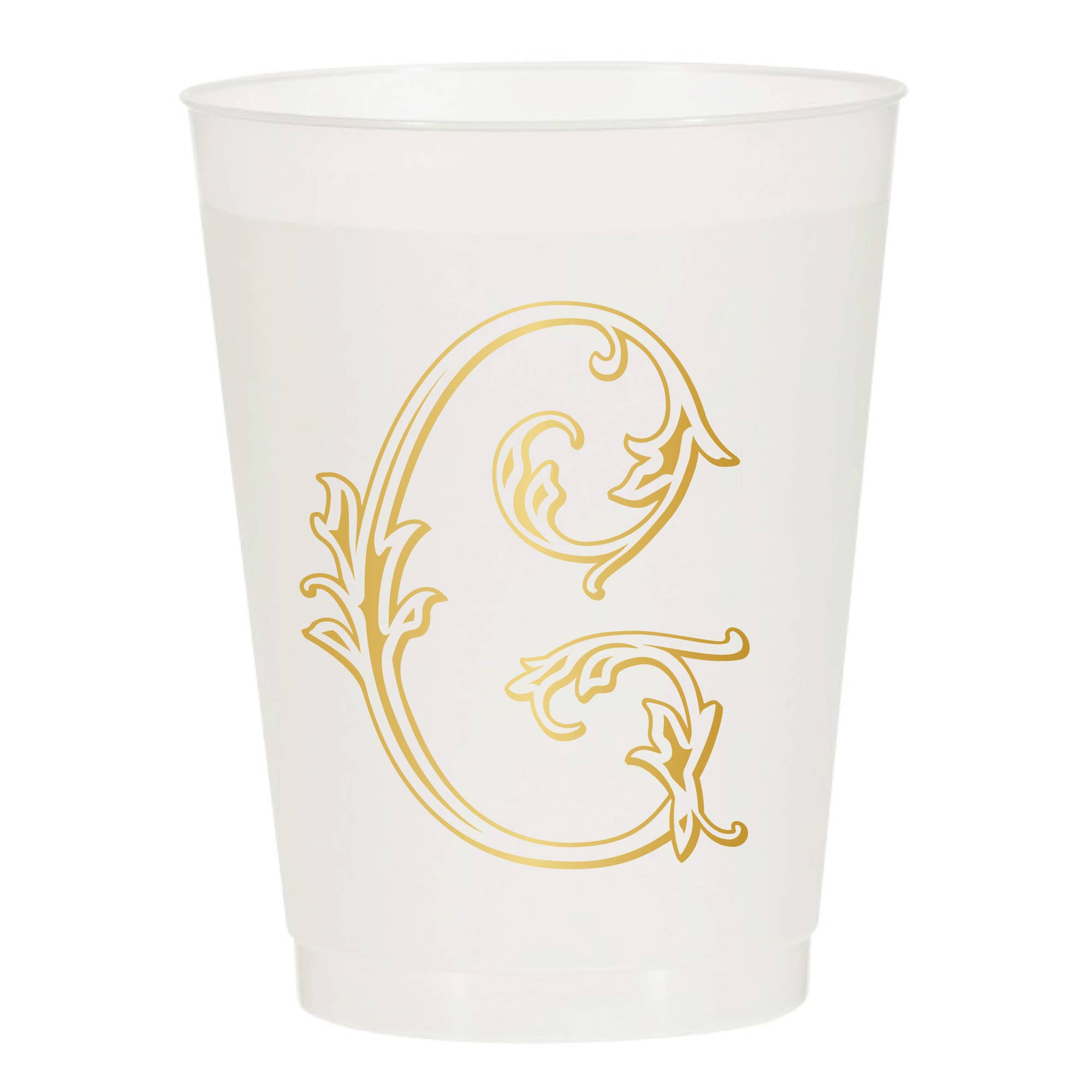 Sip Hip Hooray - Wholesale Disposable Cup - Initial Monogrammed Frosted Cups6