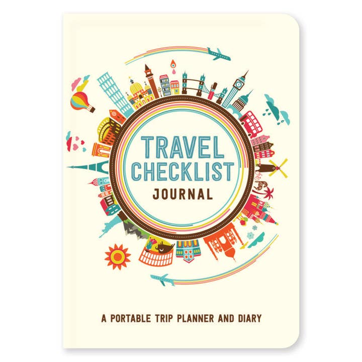 Peter Pauper Press - Wholesale Journal/Diary - Travel Checklist Journal: A Portable Trip Planner and Diary