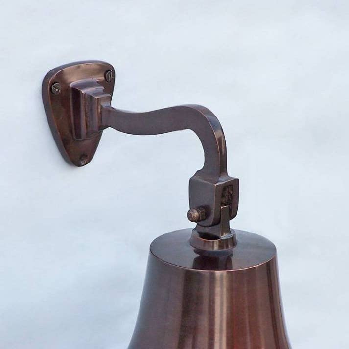 Hampton Ironworks - Vendita all'ingrosso Campane - Campanello per navi da appendere in rame antico, 28 cm
