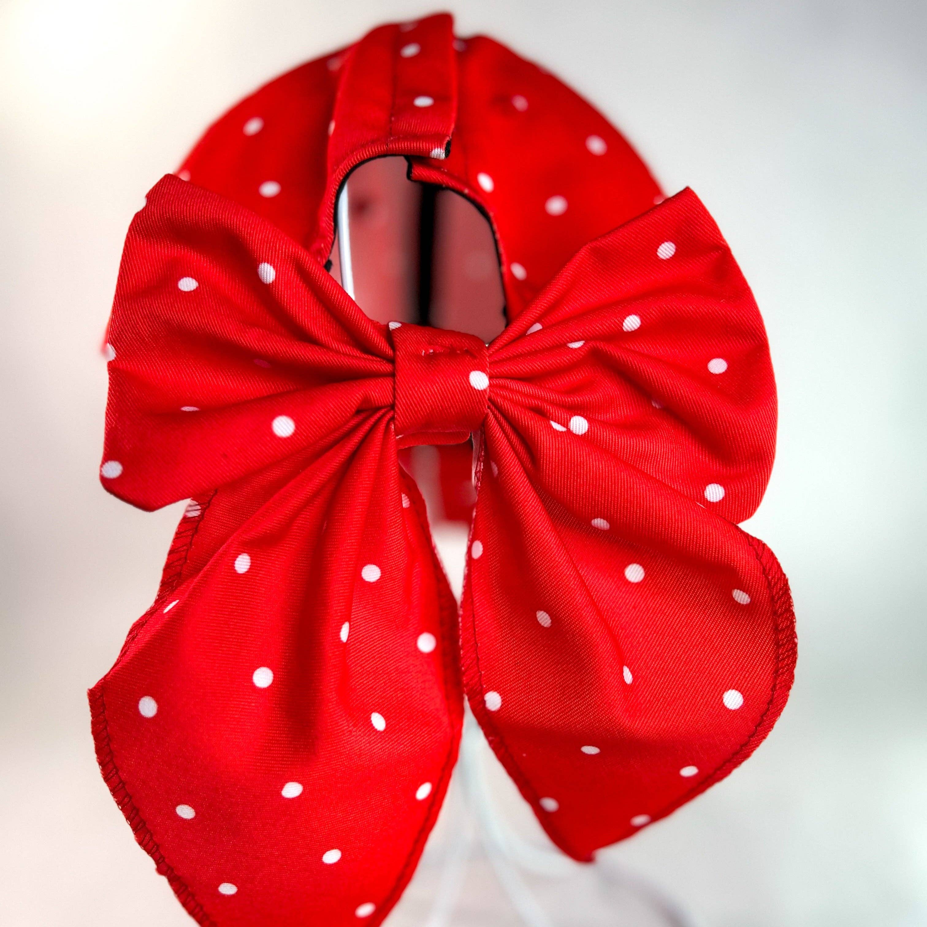 Red Sprite Hats - Wholesale Baseball Cap - Women's - Magical Baseball Caps + Detachable Bows, Hidden Ponytail Hat13