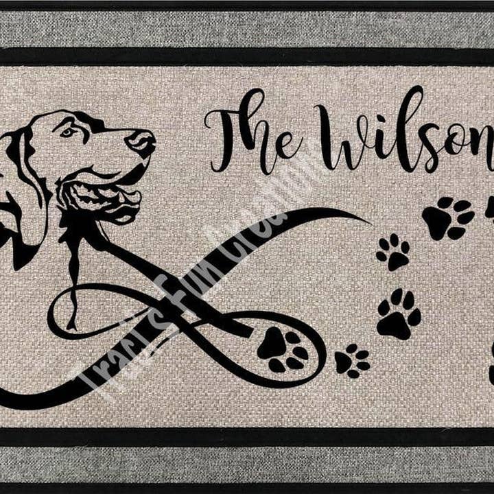 Weimaraner Door Mat for wholesale by Traci's Fun Creations
