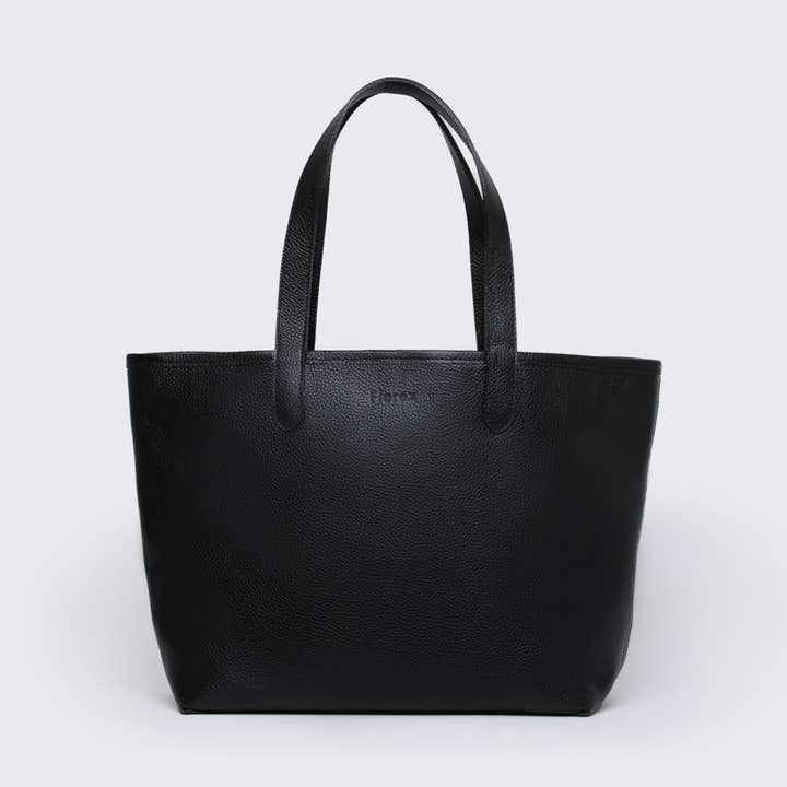 Kyle Pebbled Leather Damen-Tragetasche Schwarz für den Großhandel von MESCH