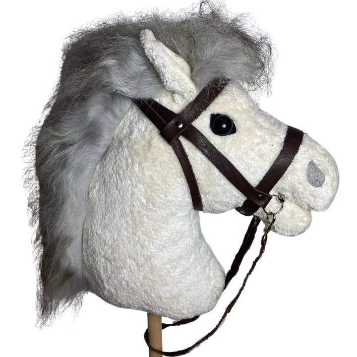 Pat & Patty – wholesale Fyllda/plyschleksaker - Barn och baby – Ekologisk barn mini käpphäst (med ett bett) "Pontos"