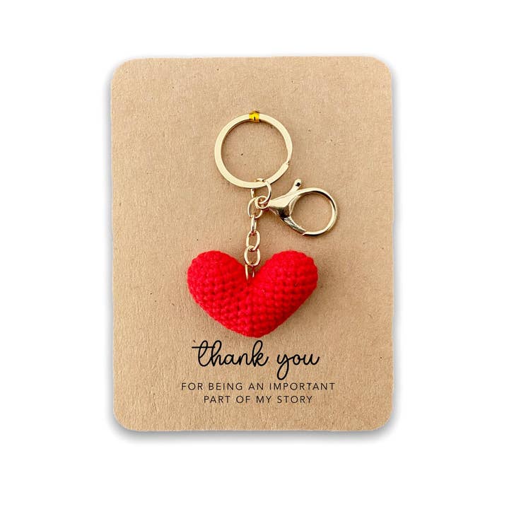Fifi's Handcrafted - Wholesale Keychain - Women's - Thank you for being part of My Story, Keyring Heart Keepsake, Thank you gift, Teacher Gift, Senco Gift, Midwife Gift, Thank You Keyring