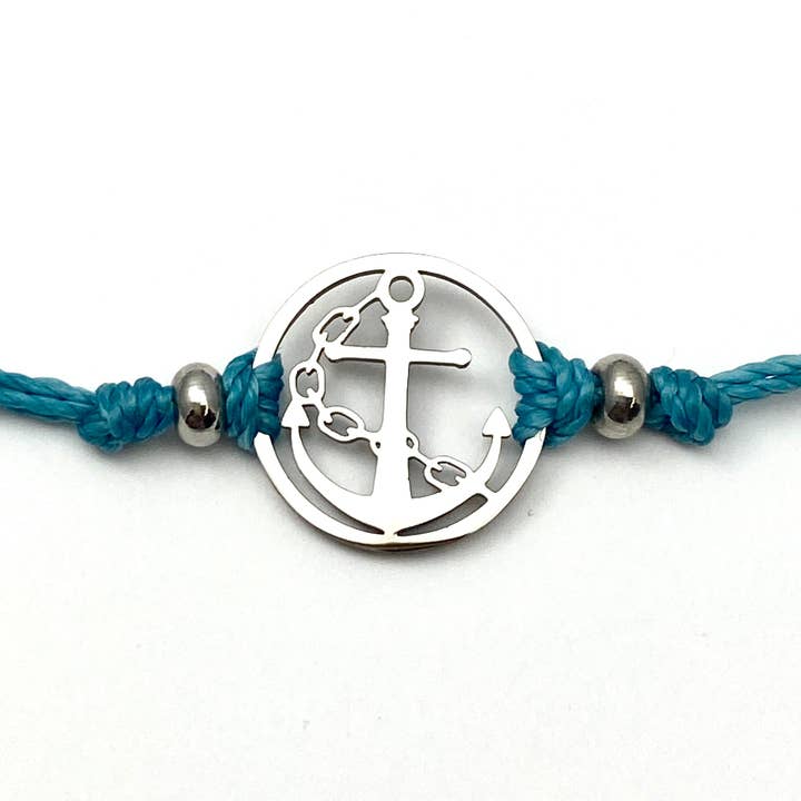 Anchor Pull Cord Bracelet for wholesale by Be Inspired UP